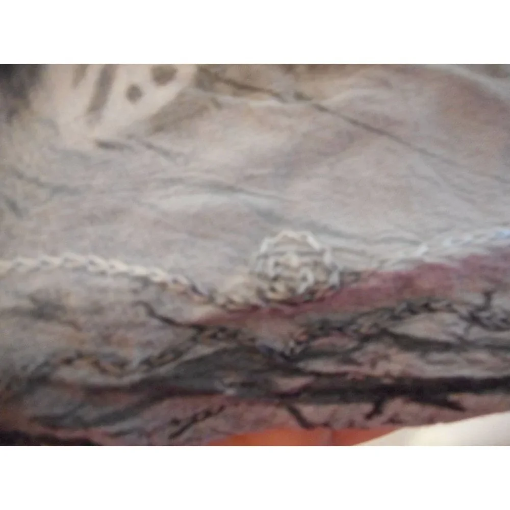 One Sz Fits Most Sleeveless Rayon Black fish Embroidered Tunic Top Tie Dye Batik - Picture 3 of 8